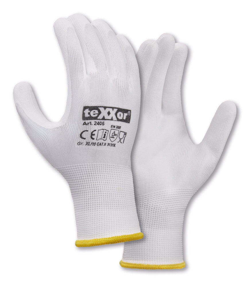Polyester-Strickhandschuhe POLYURETHAN BESCHICHTET