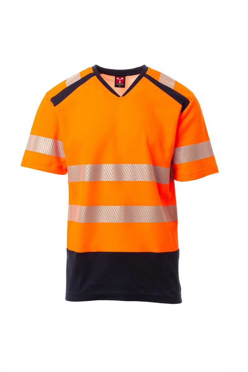 fluoorange/marineblau