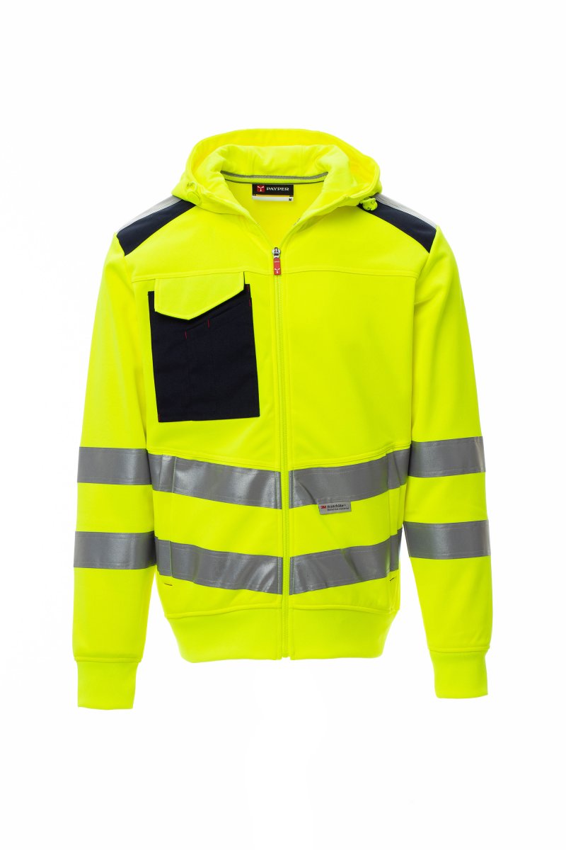 fluogelb/marineblau