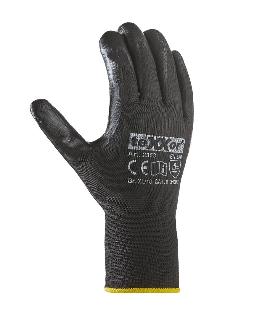 Nitril-Handschuhe POLYESTER schwarz