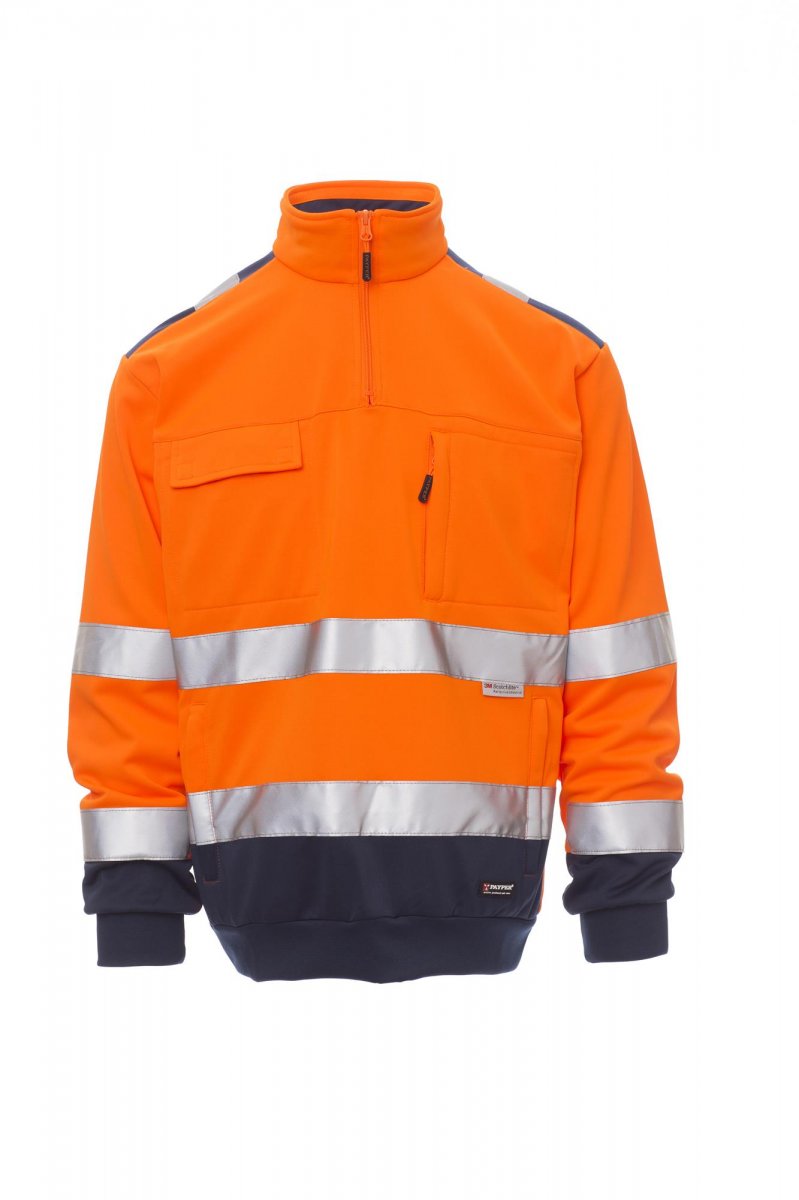 fluoorange/marineblau