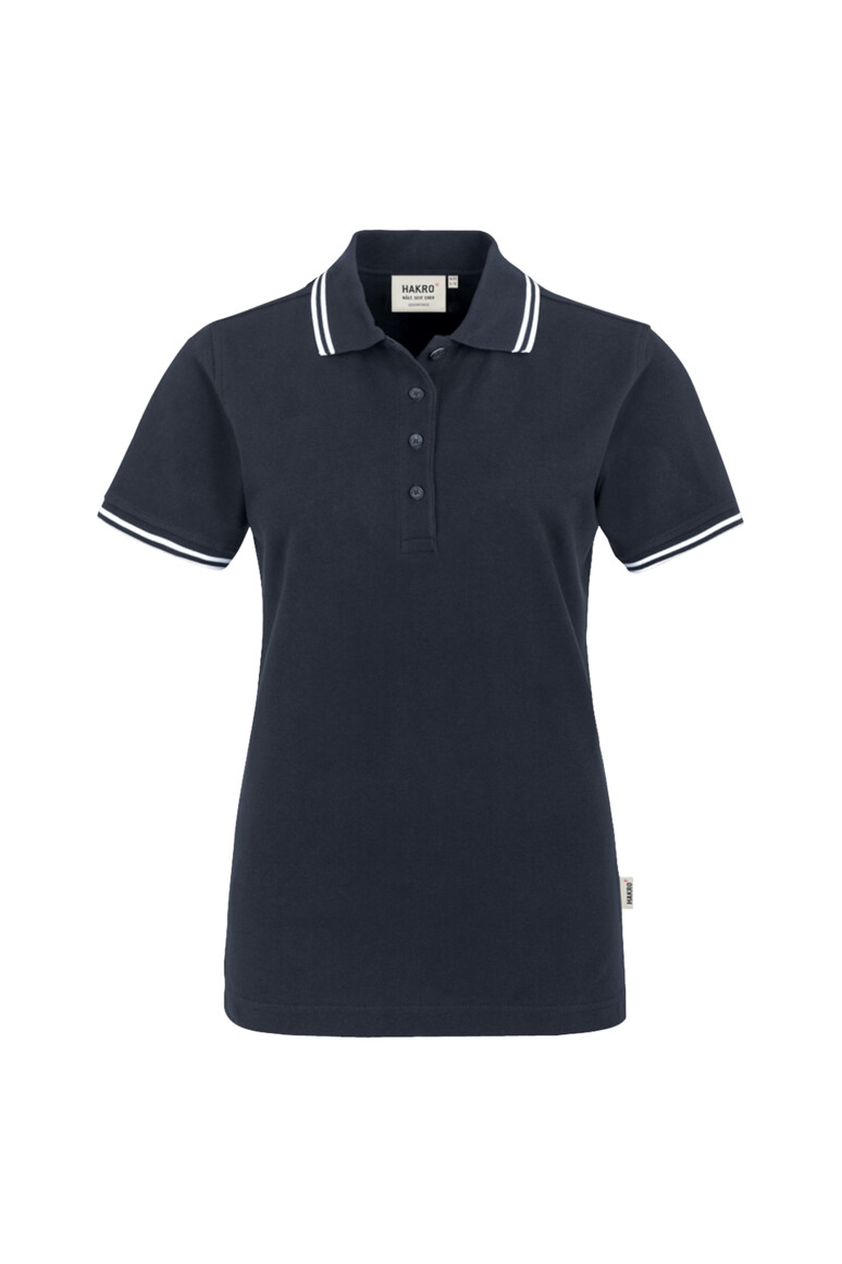 Damen Poloshirt Twin-Stripe