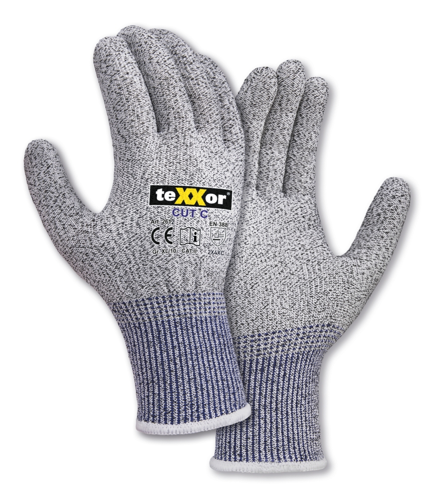 Schnittschutz-Strickhandschuhe CUT C ohne Beschicht.