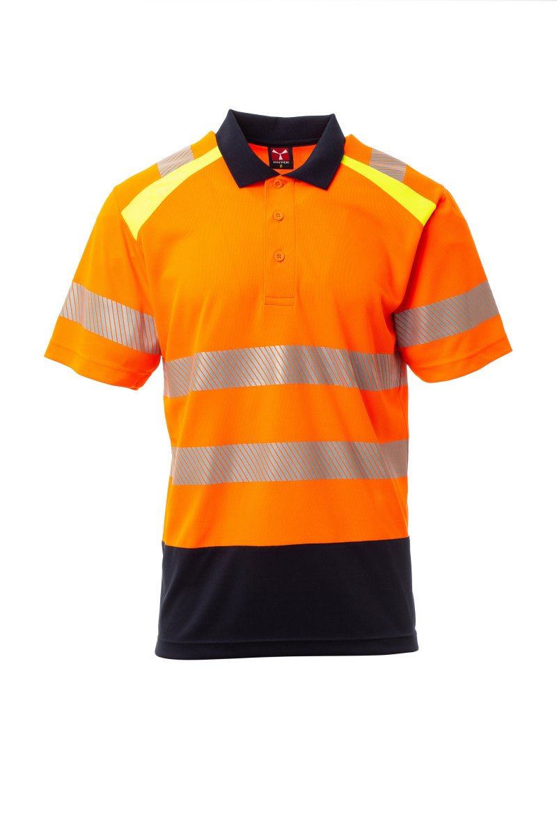 fluoorange/marineblau