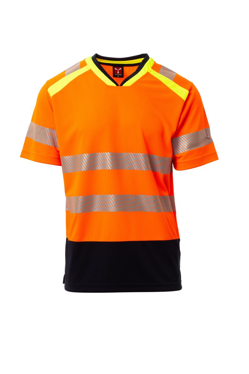 fluoorange/marineblau