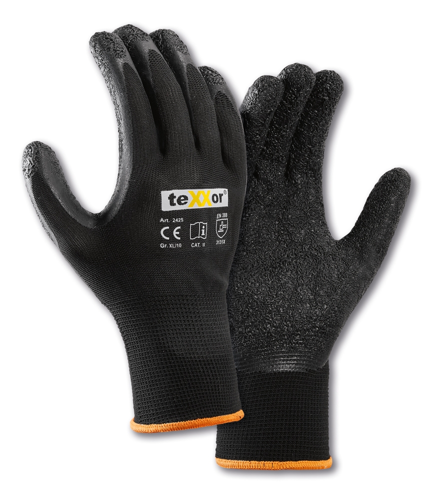 Polyester-Strickhandschuhe LATEX