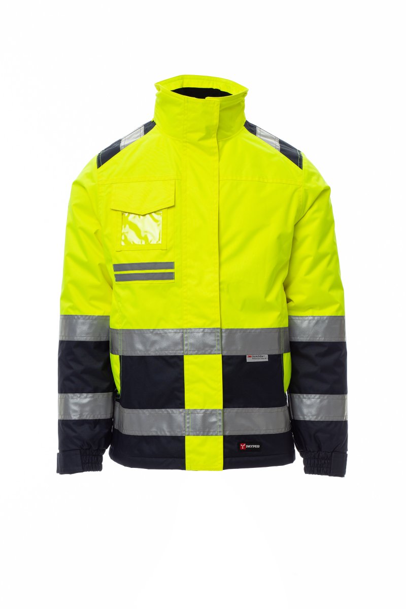 fluogelb/marineblau